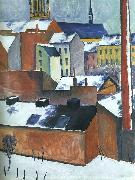 August Macke St.Mary's in the Snow Germany oil painting artist